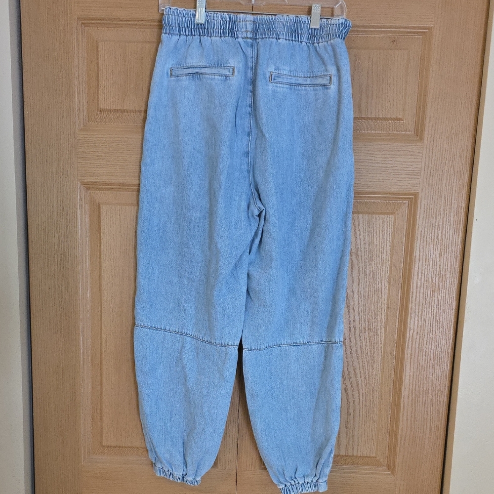 Zara Casual Light‎ Blue Denim Joggers - Medium - Picture 3 of 5